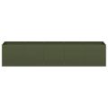 VidaXL kvetináč Olive Green 200x40x40 cm Oceľ valcovaná za studena
