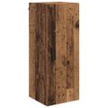 vidaXL Highboard Staré drevo 34,5 x 34 x 180 cm Kompozitné drevo