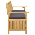 vidaXL Úložná lavička 2 -Seater 120 x 63 x 84 cm Obdĺžnikový