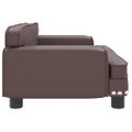 vidaXL Pelech pre psa hnedý 70x45x30 cm umelá koža