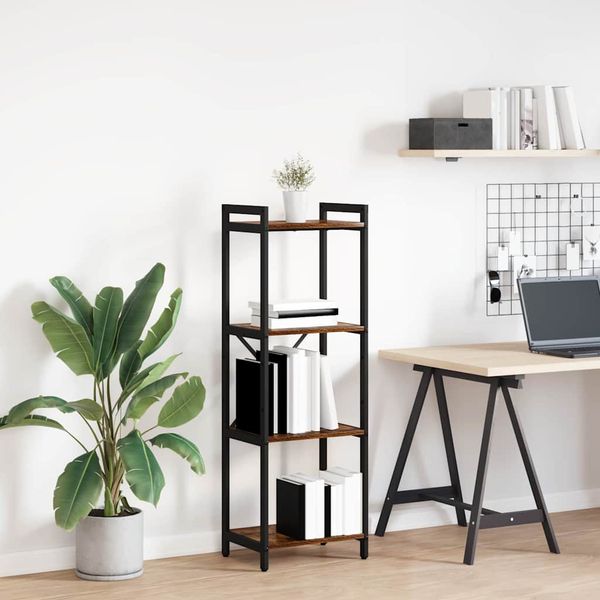vidaXL Regál na knihy Dymová dub 40 x 30 x 119 cm Kompozitné drevo