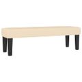 vidaXL Boxspring posteľ s matracom krémová 200x200 cm látka