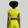 Dámske tričko Essential CropTop Chartreuse - STRIX, veľkosť M, veľkosť oblečenia M