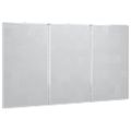 vidaXL Magnetická biela tabuľa skladacia 120x100x1,7 cm hliník