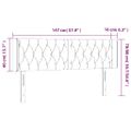 vidaXL Čelo postele s LED zelené 147x16x78/88 cm látka