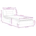 vidaXL Posteľ s matracom Hvar sivá 80x200 cm umelá koža