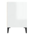 vidaXL TV skrinka lesklá biela 100x35x55 cm spracované drevo