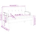 vidaXL Lavička s operadlom hnedá 112x65,5x75 cm umelá koža