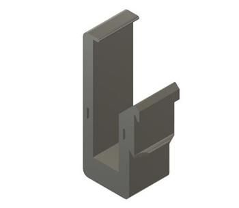 Držiak na DIN lištu pre rozmer 101x25mm sivá antracit SG108xx/SF1006P/ER605/RP108GE