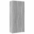 vidaXL Úložná lavička sivá sonoma 80x42,5x225 cm kompozitné drevo