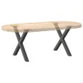 vidaXL Nohy konferenčného stolíka v tvare X, 2 ks, antracitové, 60 x (42-43) cm, oceľ