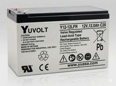 Yuasa YUVOLT Y12-12FR F2 VdS (12V, 12Ah)