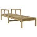 vidaXL Lehátko na opaľovanie 199,5x62x55 cm impregnovaná borovica