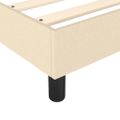 vidaXL Posteľný rám s boxspringom krémová 140x200 cm látka