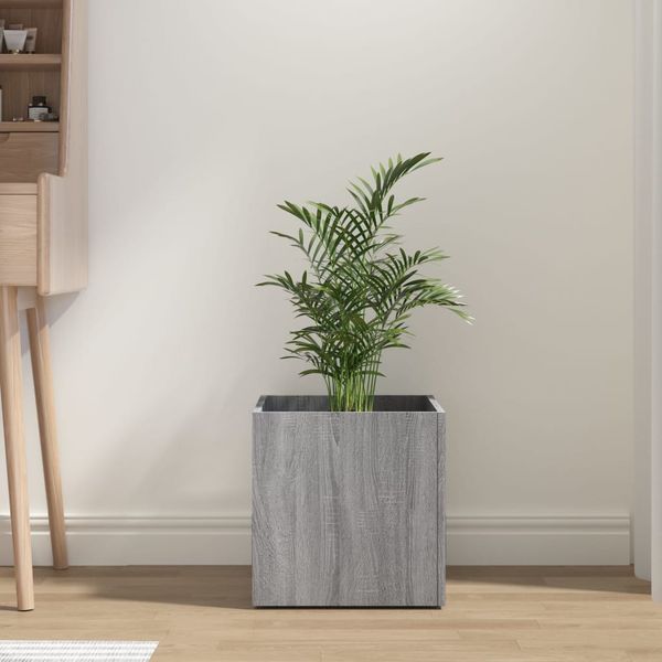 vidaXL Kvetináč sivý dub sonoma 40x40x40 cm spracované drevo