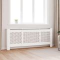 vidaXL Kryt na radiátor biely 205 cm MDF