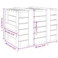 vidaXL Úložný box medovo-hnedý 58x40,5x42 cm masívna borovica