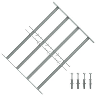 Nastaviteľná bezpečnostná okenná mreža so 4 priečkami 500-650 mm