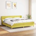 vidaXL Boxspring posteľ s matracom zelená 200x200 cm látka