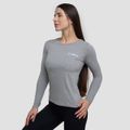 Dámske tričko s dlhým rukávom Basic Grey - GymBeam, veľkosť S