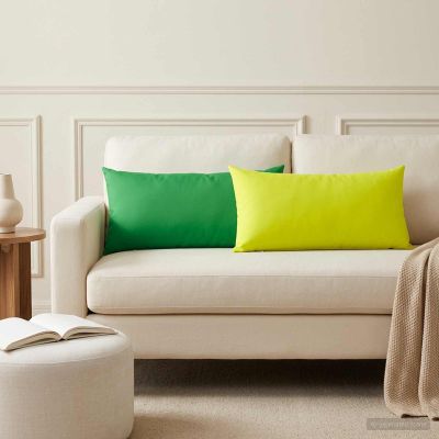 vidaXL Poťah na podložku 12 pcs HEERLEN Žiarivá zelená 40 x 80 cm