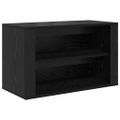 vidaXL Regál na topánky 75 x 35 x 45 cm Kompozitné drevo Čierny dub