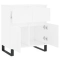 vidaXL Komoda biela 60x35x70 cm spracované drevo