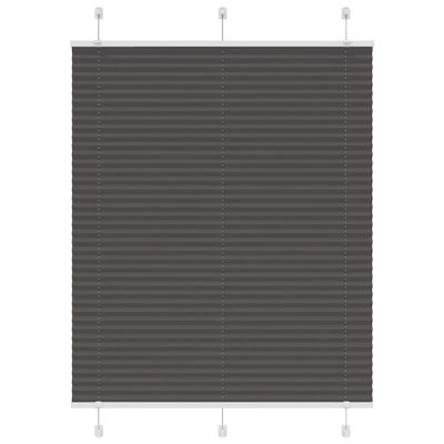 vidaXL plisovaná roleta čierna 110x100 cm Šírka látky 109,4 cm