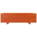 vidaXL Záhradný kvetináč voskovohnedý 90x40x26,5 cm masívna borovica