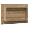 vidaXL Kúpeľňové zrkadlo s LED svetlom dub artisan 60x8,5x38 cm