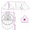 vidaXL Tipi stan so strechou Zelená 510 x 690 x 330 cm taft