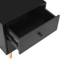 vidaXL Nočné stolíky 2 ks čierne 40x30x50 cm borovicový masív