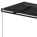 vidaXL Ručne zaťahovacia markíza 500x350 cm antracitová
