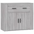 vidaXL Komoda sivý dub sonoma 80x33x70 cm spracované drevo