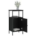 vidaXL Nočné stolíky 2 ks čierne 41x31x80 cm kompozitné drevo