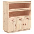 vidaXL Vysoká skrinka 100x40x108,5 cm masívna borovica