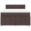 vidaXL Boxspring posteľ s matracom tmavohnedá 160x200 cm látka