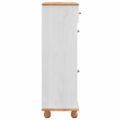 vidaXL Skriňa na topánky so zásuvkou ASKIM Biela 85 x 35 x 108 cm