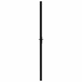 vidaXL Interiérové dvere, ESG sklo a hliník 76x201,5 cm, čierne
