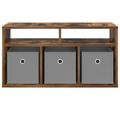 vidaXL Nízka skriňa so zásuvkou Dymová dub 72 x 22,5 x 38 cm