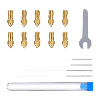 Sada mosadzných trysiek pre ELEGOO Neptune 4 / 4 Pro (0,2 mm x 2, 0,4 mm x 4, 0,6 mm x 2, 0,8 mm x 2)