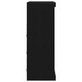vidaXL LED komoda Čierny dub 81 x 37 x 100 cm Kompozitné drevo