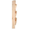 vidaXL Nástenný kvetináč 3-poschodový 60x18,5x110 cm masívna borovica