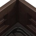 vidaXL Vyvýšený záhradný záhon z PP mokka 43x43x35 cm