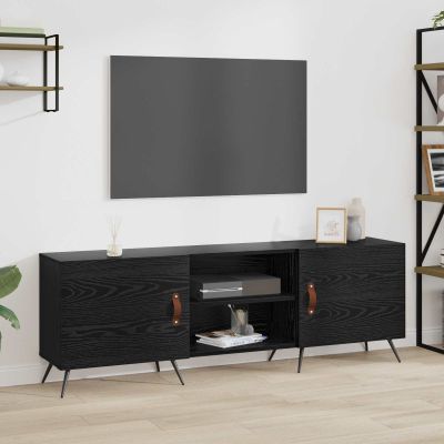 vidaXL TV skrinka Čierny dub 150 x 30 x 50 cm Kompozitné drevo