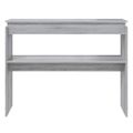 vidaXL Konzolový stolík sivý dub sonoma 102x30x80 cm spracované drevo