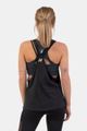 Dámske tielko Loose Cross Back Black - NEBBIA
