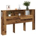 vidaXL Skrinka na čelo postele staré drevo 180x18,5x102,5cm komp.drevo