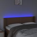 VidaXL Čelo postele hnedé 147x16x78/88 cm umelá koža