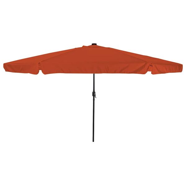 vidaXL Záhradný slnečník Tehlová 395 x 395 x 245 cm Polyester